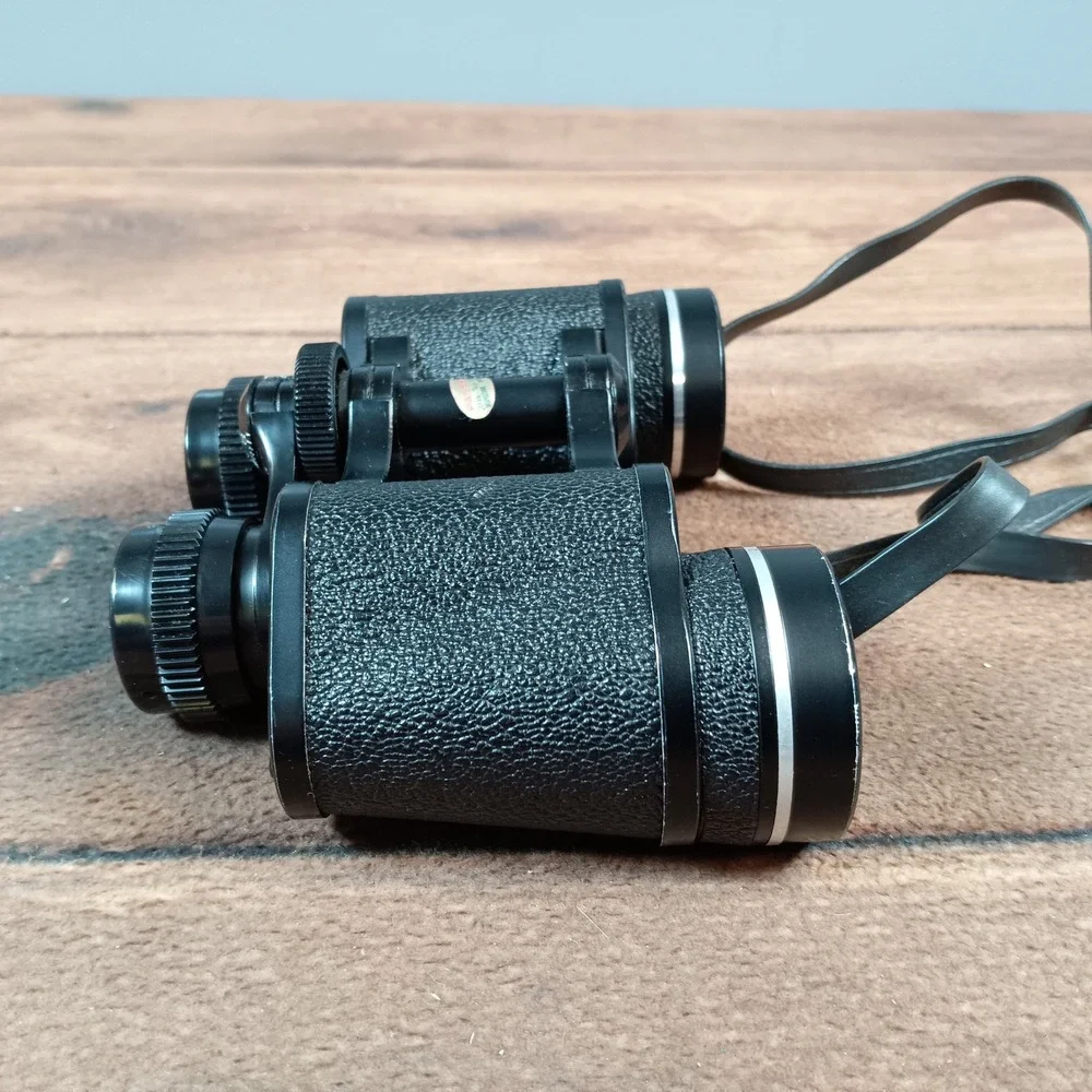 Vintage Sears 7x35mm Wide Angle Binoculars Model 6230 Coated Optics Japan Case